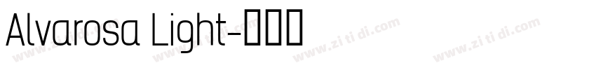 Alvarosa Light字体转换